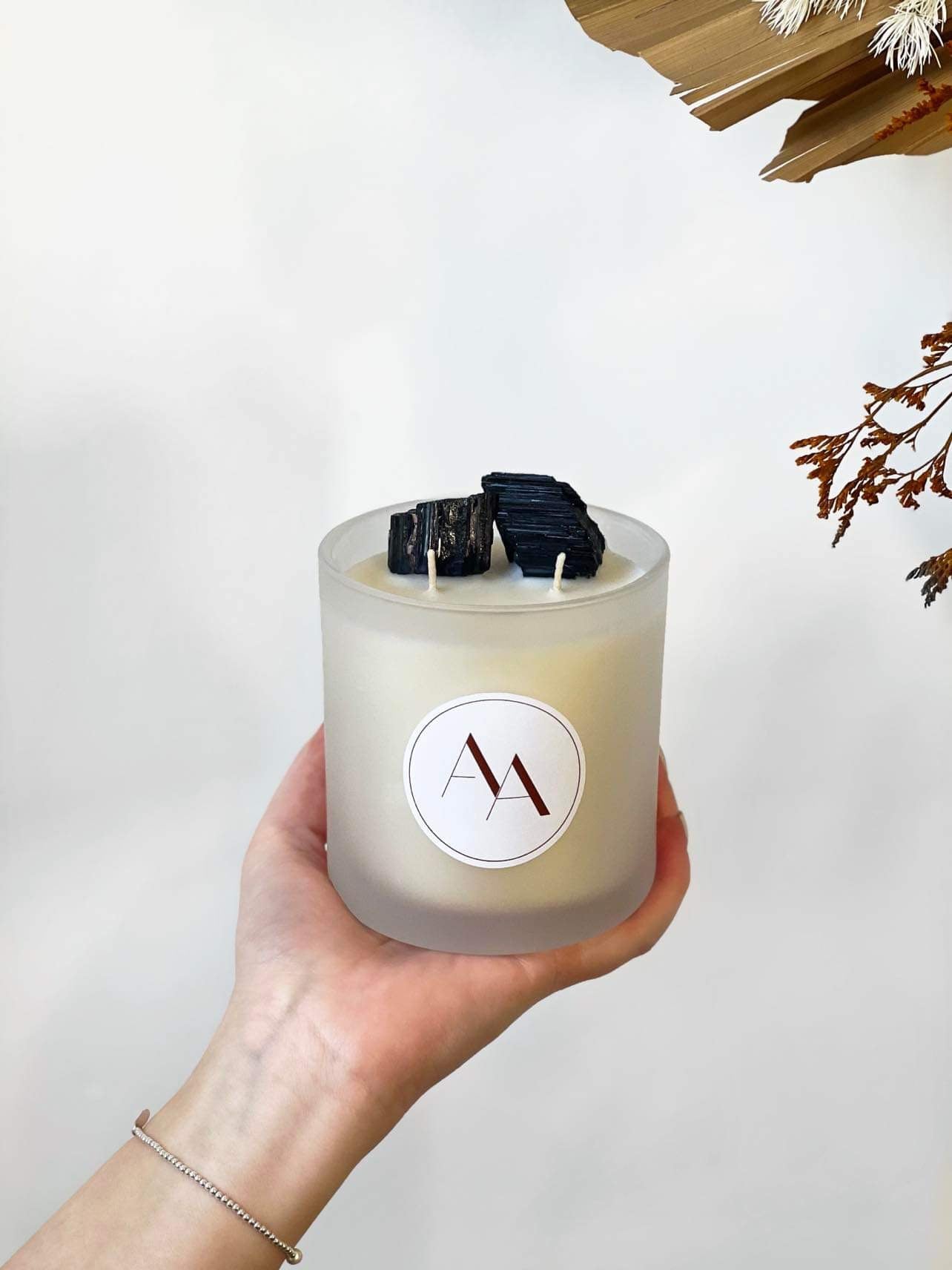 Black Tourmaline Intention Candle - Protected & Purified