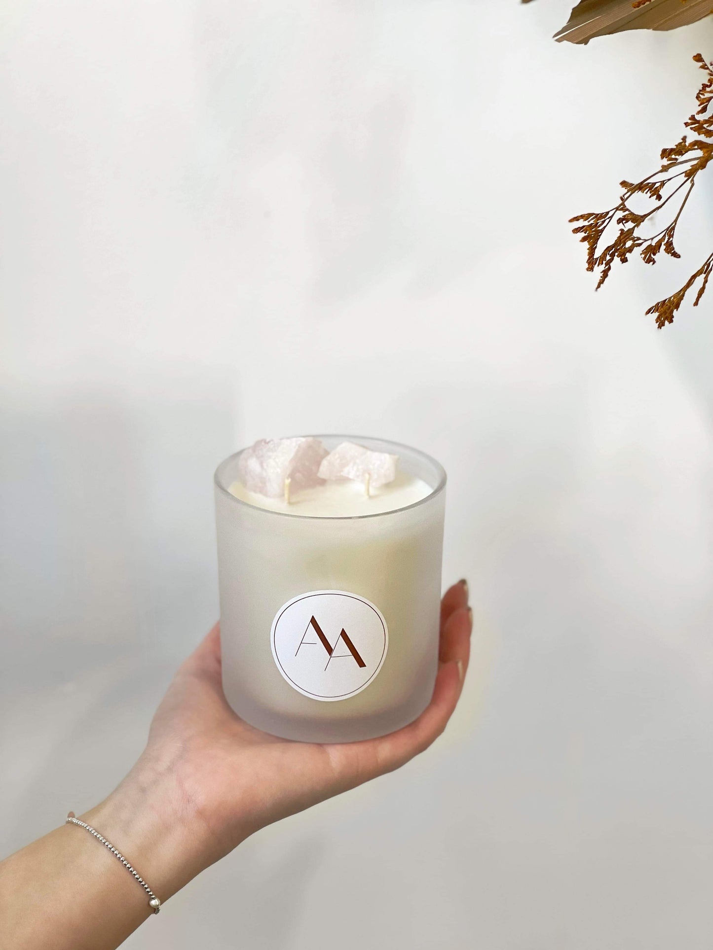Rose Quartz Intention Candle - Loved & Worthy